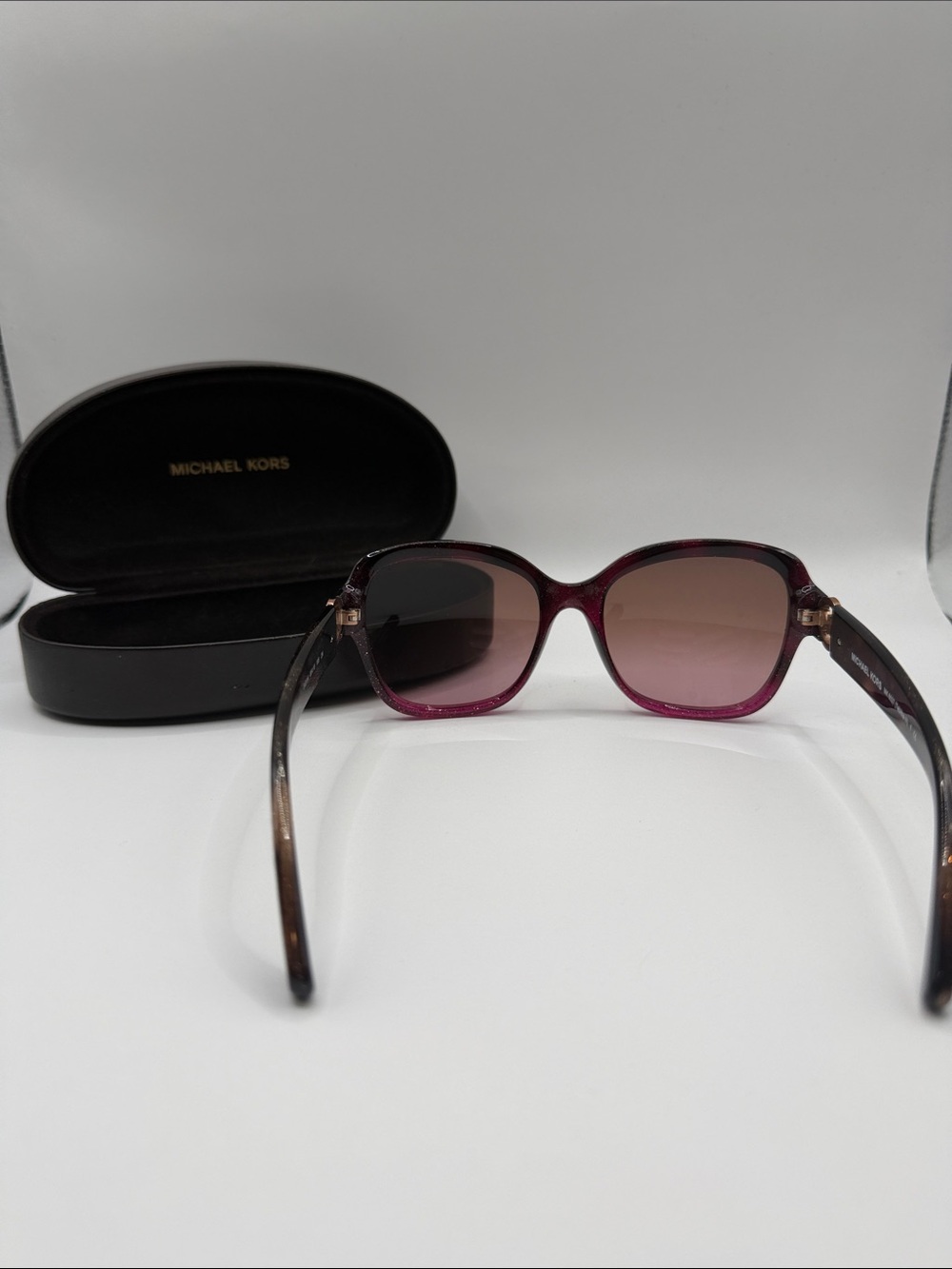 Michael Kors Tabitha III Pink Glitter Sunglasses - Picture 3 of 7